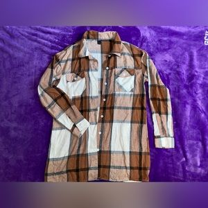SHEIN - S Plaid Flannel